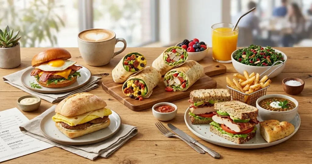 Dunkin Donuts sandwich and lunch menu items