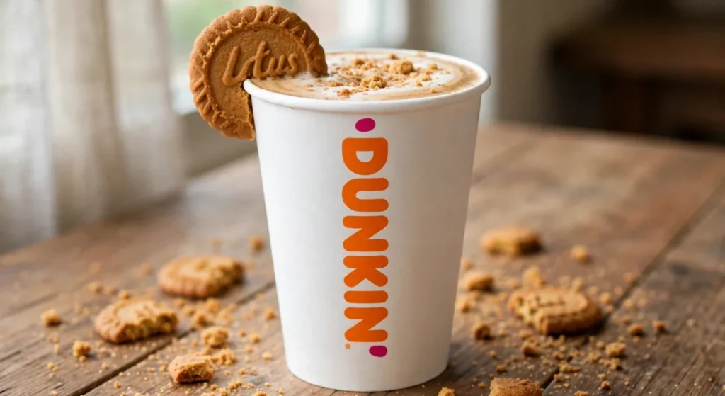 dunkin cookie butter latte price by size small medium large
