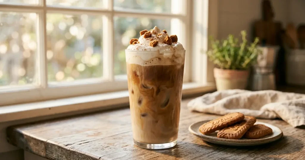 homemade copycat dunkin cookie butter latte recipe