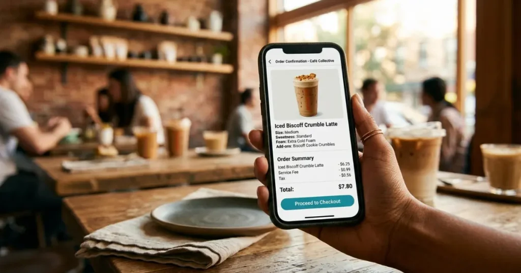 how to order dunkin cookie butter latte on doordash app