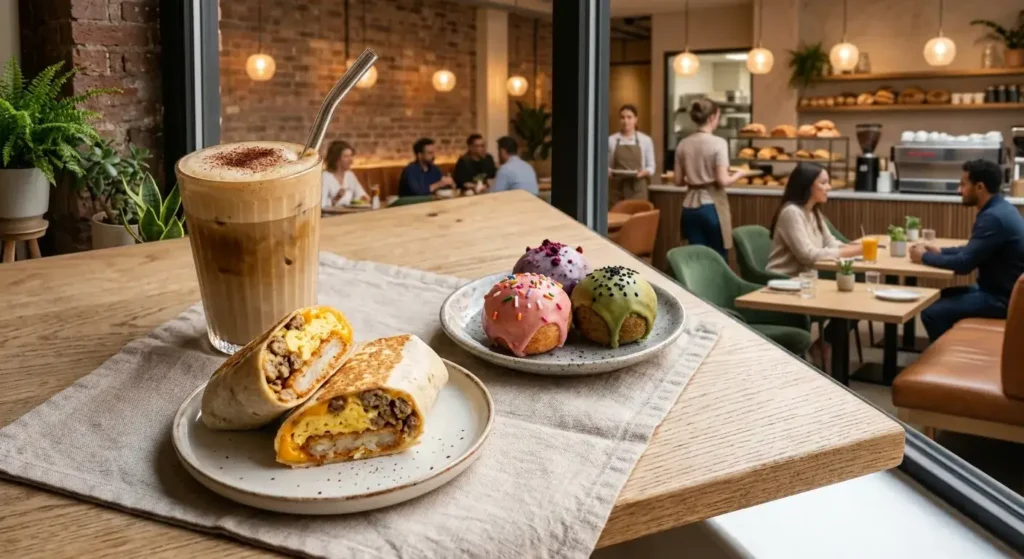 Alix Earle-Y Riser Meal with espresso Wake-Up Wrap and MUNCHKINS