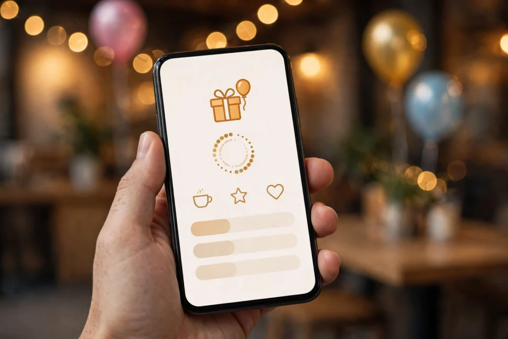 Activating the Dunkin' birthday reward 3X points bonus in the app
